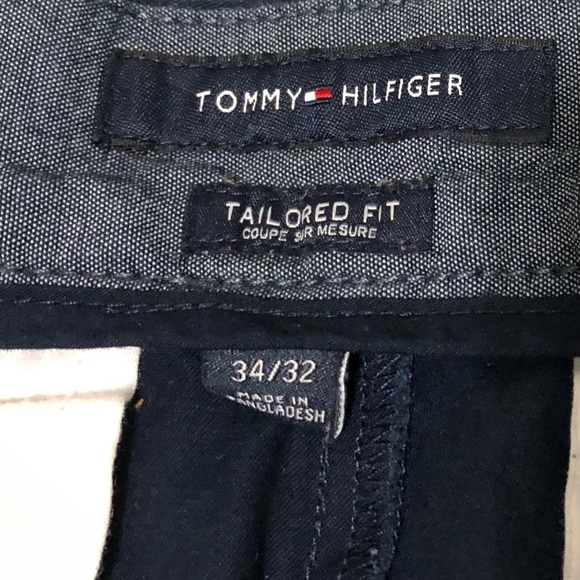 TOMMY HILFIGER MEN ’s DARK NAVY PANTS WITH HINT OF STRETCH.LIKE NEW CONDITION!! - Picture 4 of 5